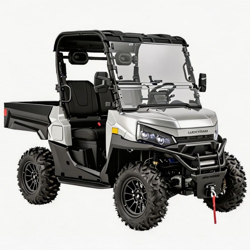 10KW AC 모터 4WD 헤비듀티 UTV 73.6V 670kg 전기 리프팅 침대