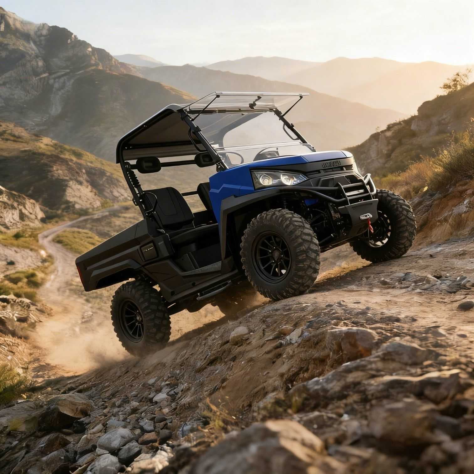 10KW AC 모터 4WD UTV 73.6V 400mm 도강 80-100km 범위