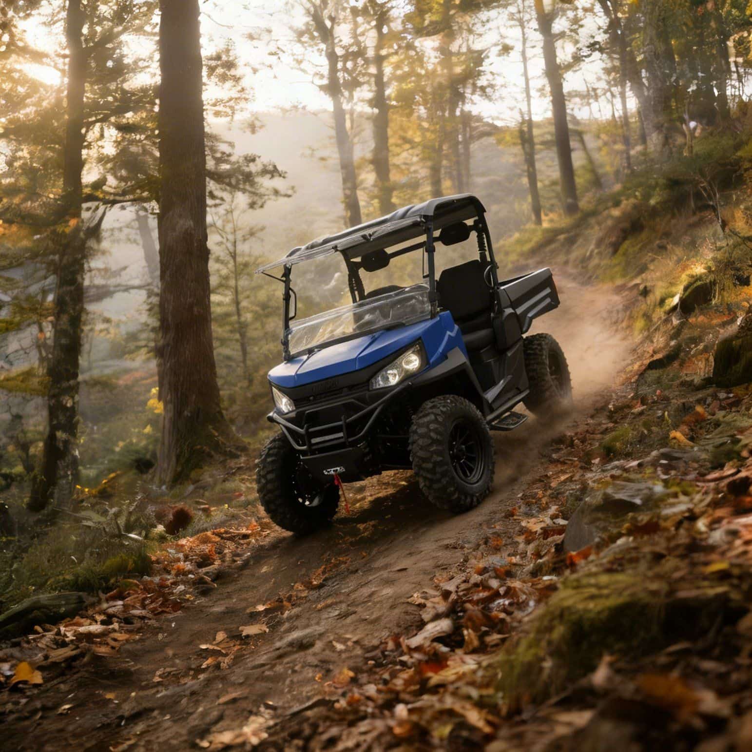 4WD UTV 73.6V 20KW 피크 전력 400A 컨트롤러 350kg 덤프 베드