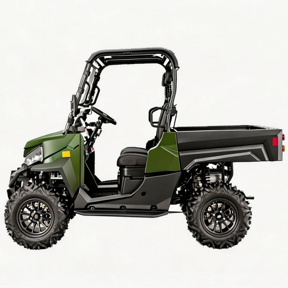 맞춤형 액세서리 73.6V 전기 UTV PKE 열쇠가 없는 1000kg 견인 80-100km 범위 4WD