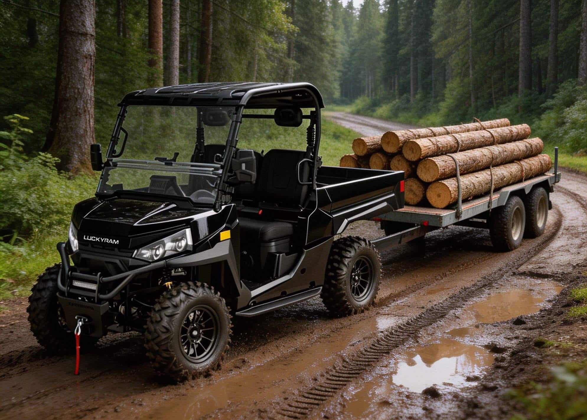농장 헤비듀티 UTV 4WD 10KW AC 모터 73.6V 400A 컨트롤러